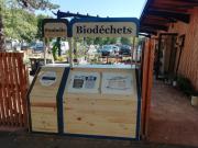 Point d'apport volontaire des biodéchets à l'Archipel des Salins pour la transformation en compost - Terra Preta