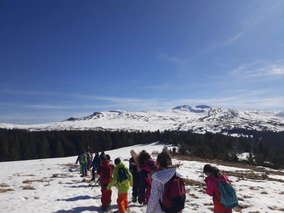 Sancy raquette AEP Volcana et Ile aux Enfants